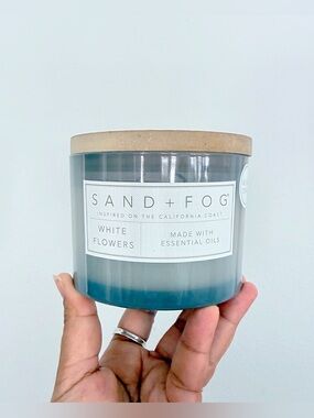 Sand + Fog White Flowers Love My Mom Large Scented Candle
